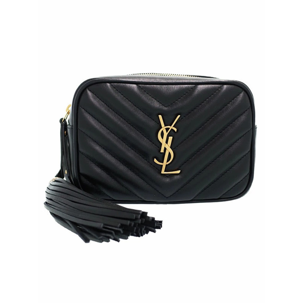 SAINT LAURENT Paris Fringe Saint Paris Lou Belt Bag Waist Clutch